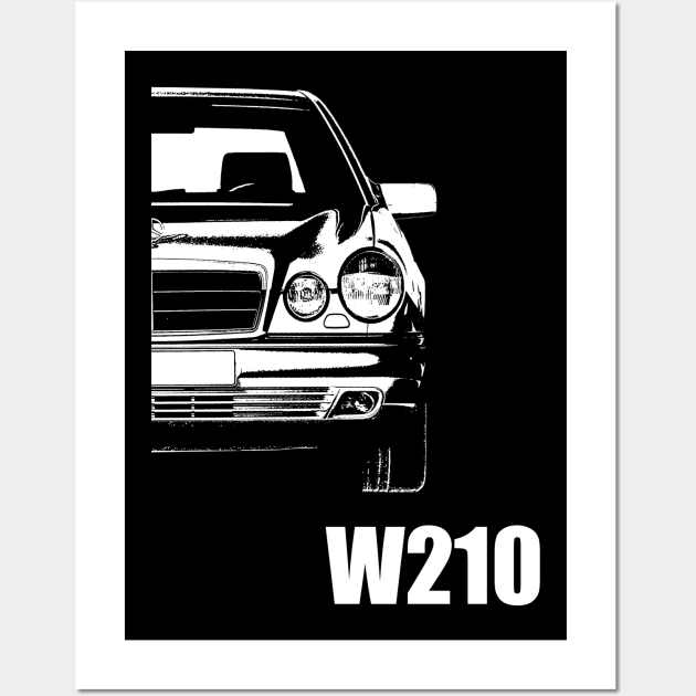 Mercedes W210 Design - Mercedes E Klasse - Vier Augen Wall Art by WOS